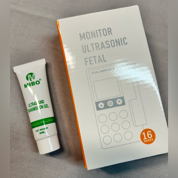 Portable Monitor Ultrasonic Fetal Doppler 16 Weeks Pregnancy for Heart Rate - Picture 1 of 2